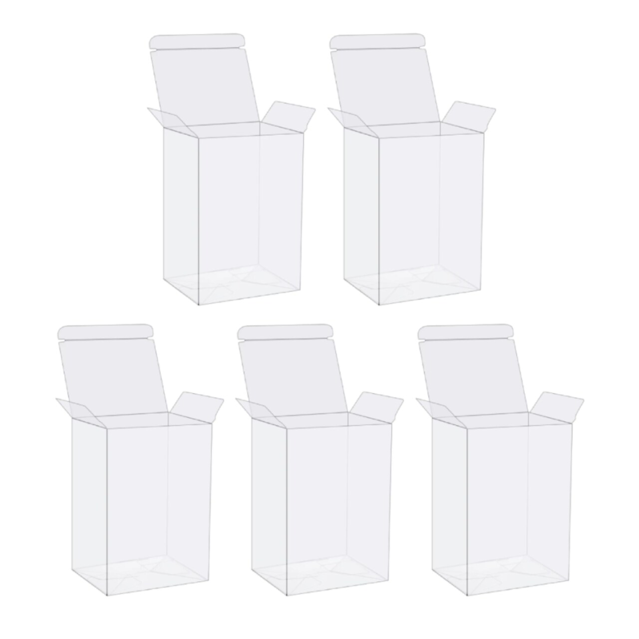 Pack of 5 Protector Case for Funko Pop! Vinyl Figures - 4 inches